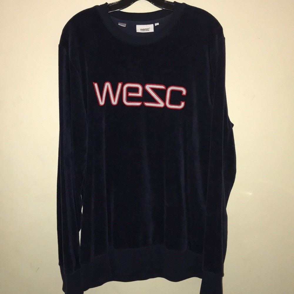 WESC velour crewneck